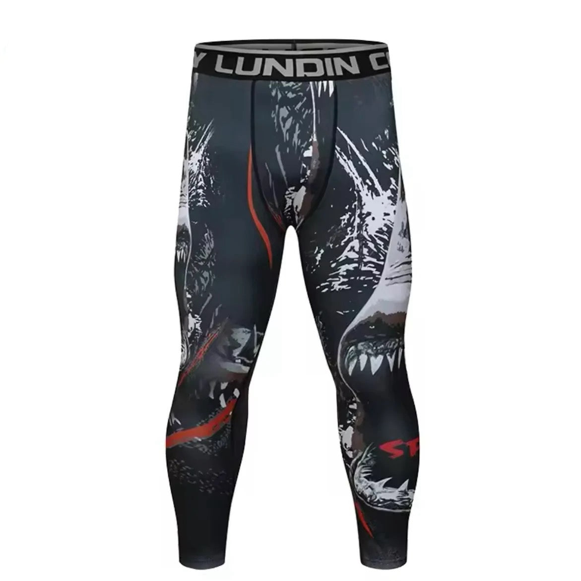 Shark Premium Compression Spats For BJJ, MMA, Wrestling, CrossFit, Yoga, Running, Cycling, and More