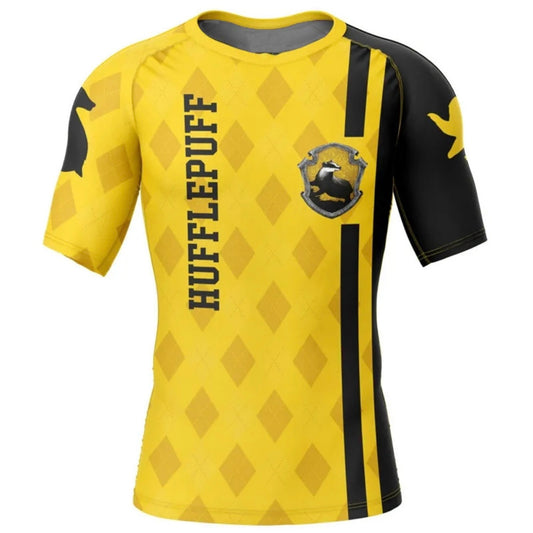 Harry Potter Hufflepuff Premium Short Sleeve Rash Guard