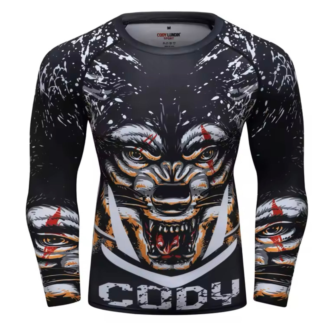 Wolf Premium BJJ No Gi / MMA Set. Rash Guard, Shorts & Spats