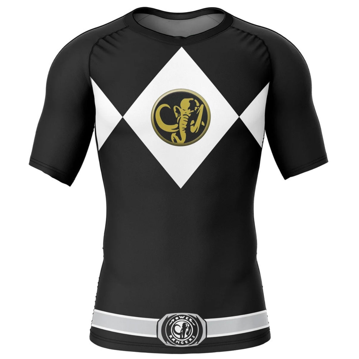 Black Power Ranger Premium Rash Guard - LONG OR SHORT SLEEVE