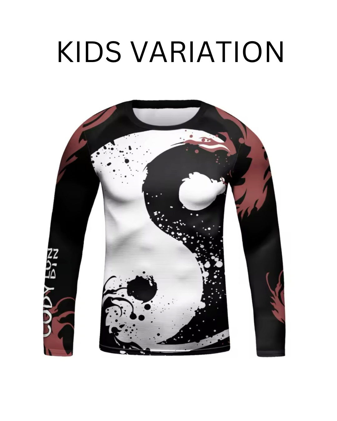 Yin Yang Premium BJJ / MMA Rash Guard - LONG & SHORT SLEEVE VARIATIONS