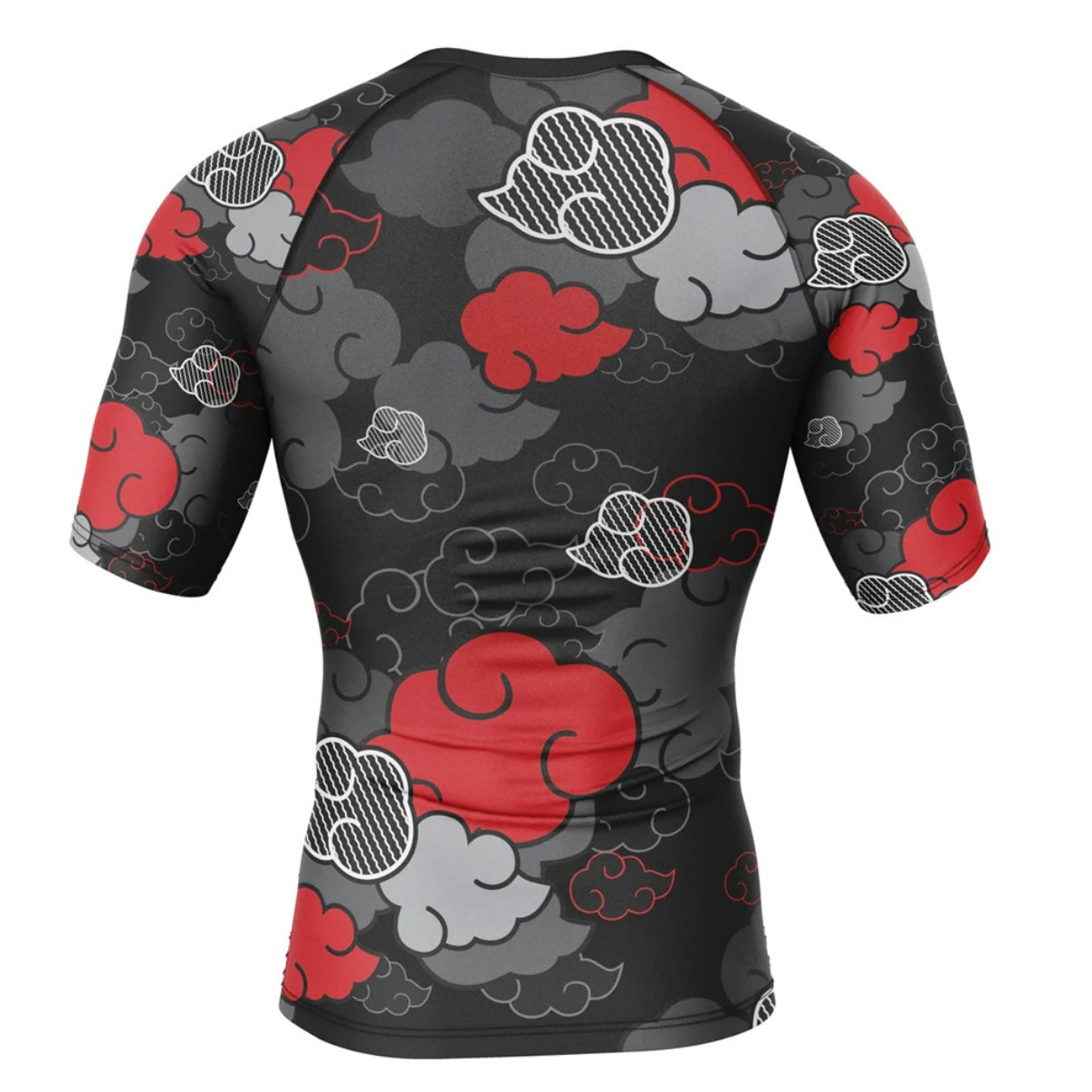 Naruto Black Aloha Akatsuki Premium Rash Guard - LONG OR SHORT SLEEVE