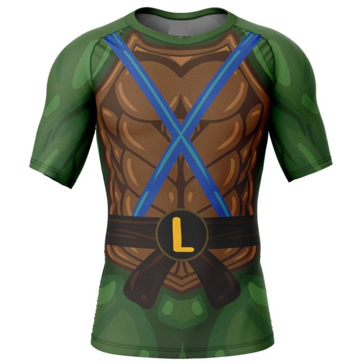 Teenage Mutant Ninja Turtle Leonardo Premium Short Sleeve Rash Guard