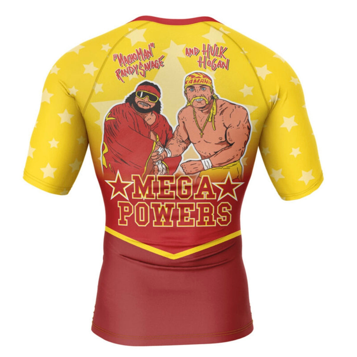 Hulk Hogan x Macho Man Premium Short Sleeve Rash Guard