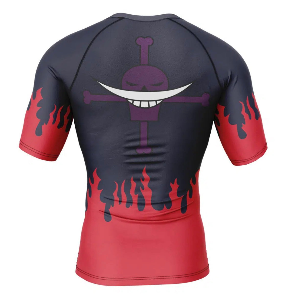 One Piece Ace Alabasta Cloak Premium Short Sleeve Rash Guard