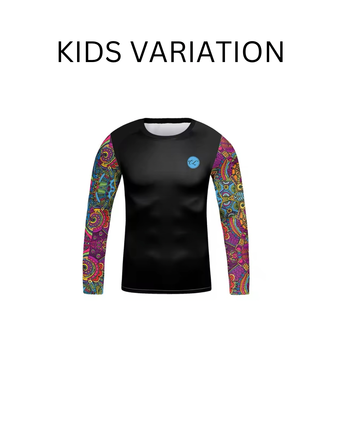 Psychedelic Premium BJJ No Gi / MMA Set. Rash Guard, Shorts & Spats