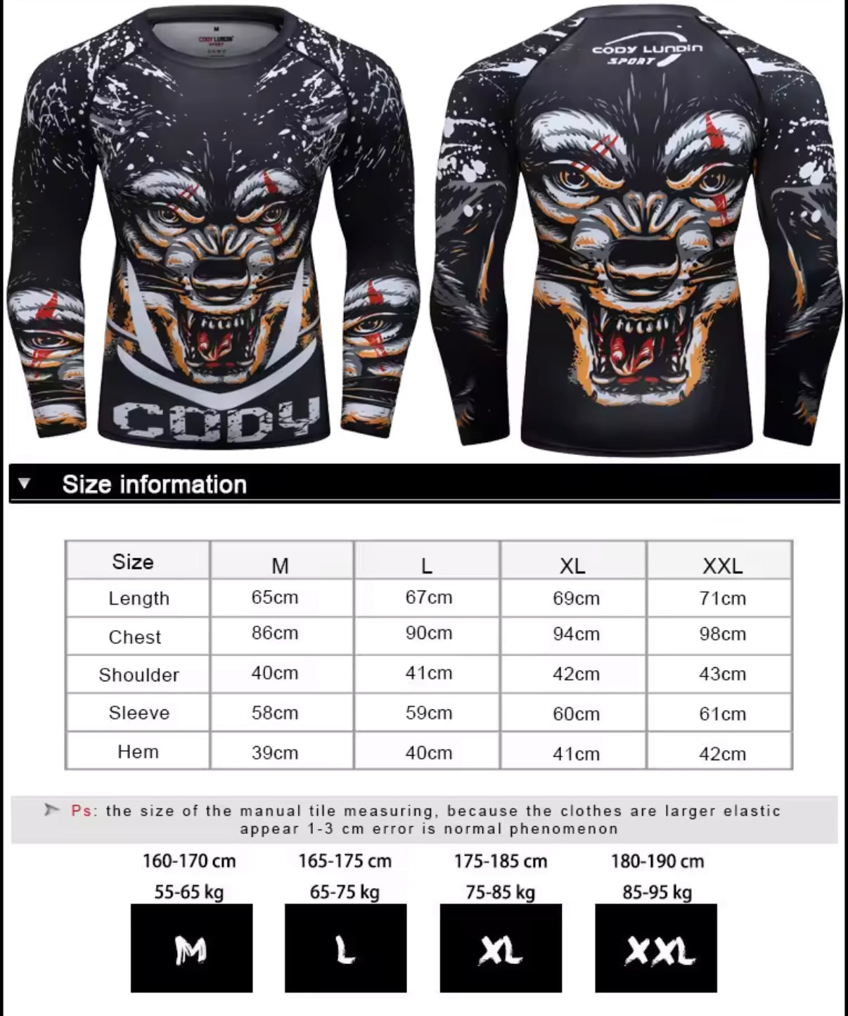 Wolf Premium BJJ No Gi / MMA Set. Rash Guard, Shorts & Spats