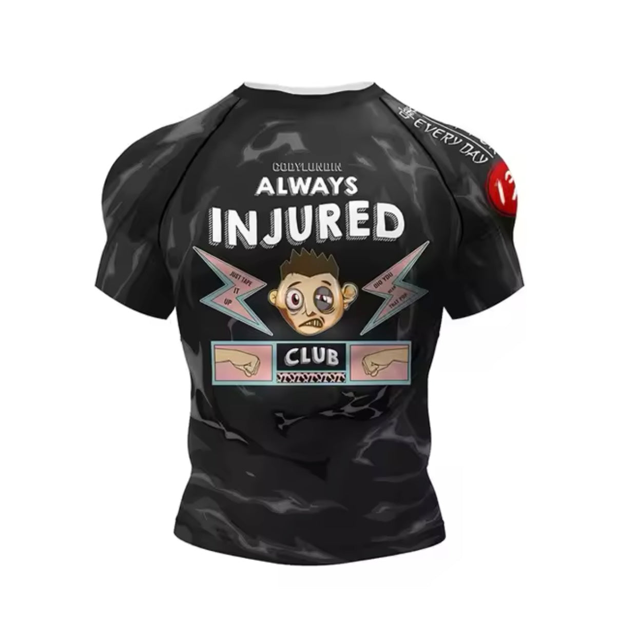 Always Injured Premium BJJ No Gi / MMA Set. Rash Guard, Shorts & Spats