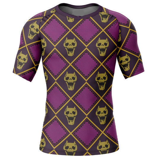 Jojo’s Bizarre Adventure 'Killer Queen Print' Premium Short Sleeve Rash Guard