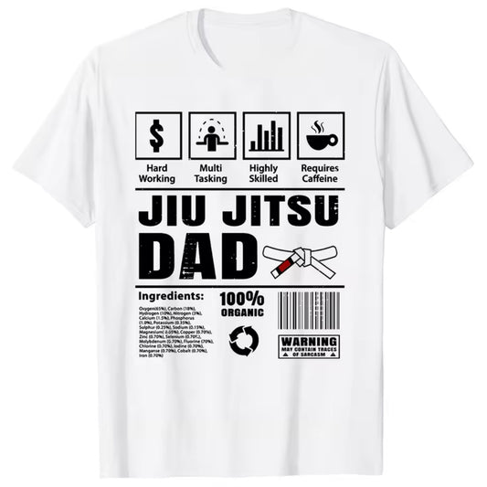 Jiu Jitsu Dad White T-Shirt