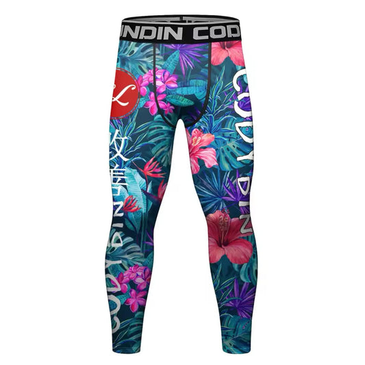 Flower Premium Compression Spats for BJJ, MMA, Wrestling, CrossFit, Yoga, Running, Cycling, and More