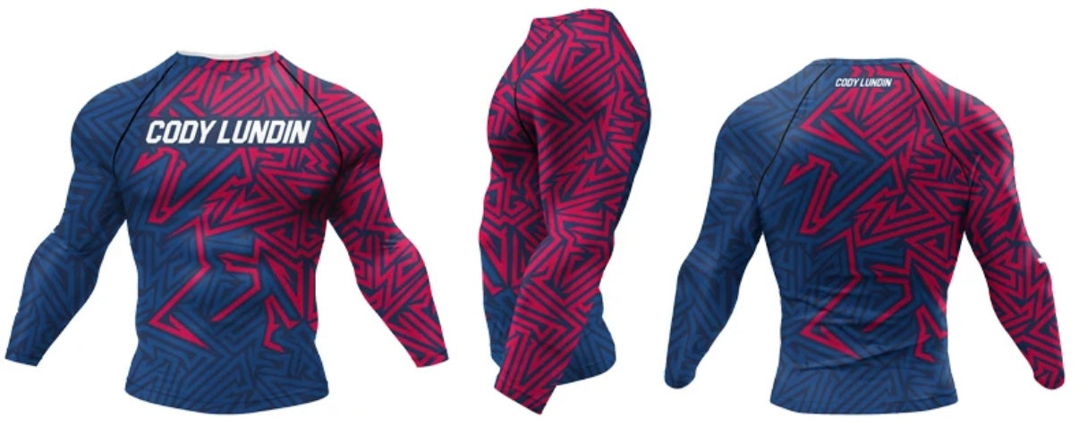 Abstract Geometric Premium BJJ / MMA Rash Guard - LONG & SHORT SLEEVE VARIATIONS