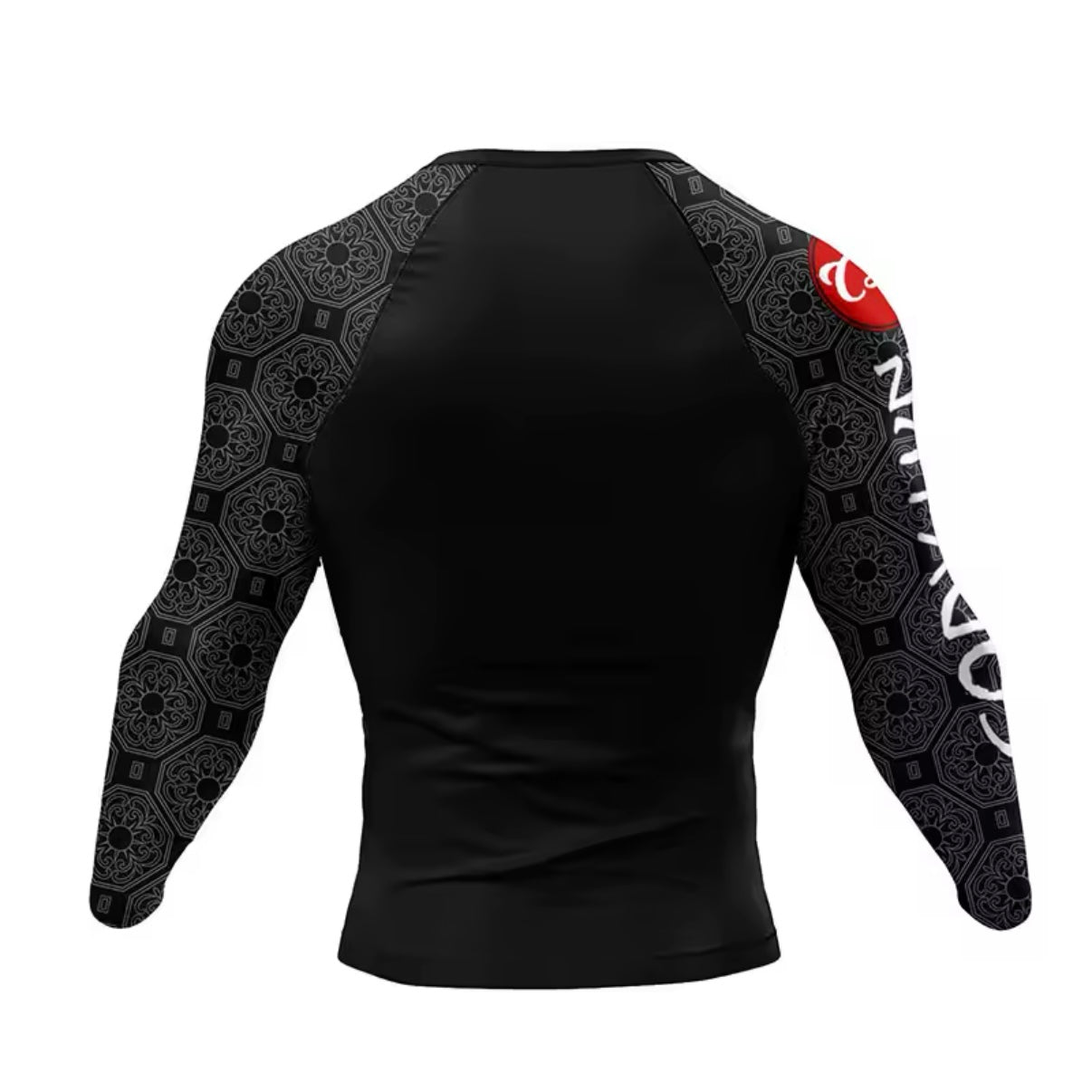 Black & Red Premium BJJ / MMA Rash Guard - LONG & SHORT SLEEVE VARIATIONS
