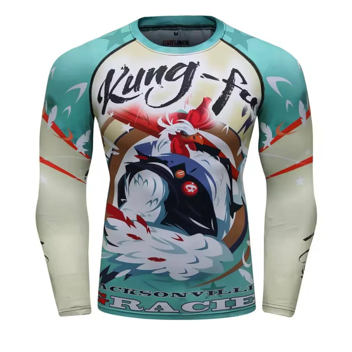 Kung Fu Chicken Premium BJJ / MMA Rash Guard - LONG & SHORT SLEEVE VARIATIONS