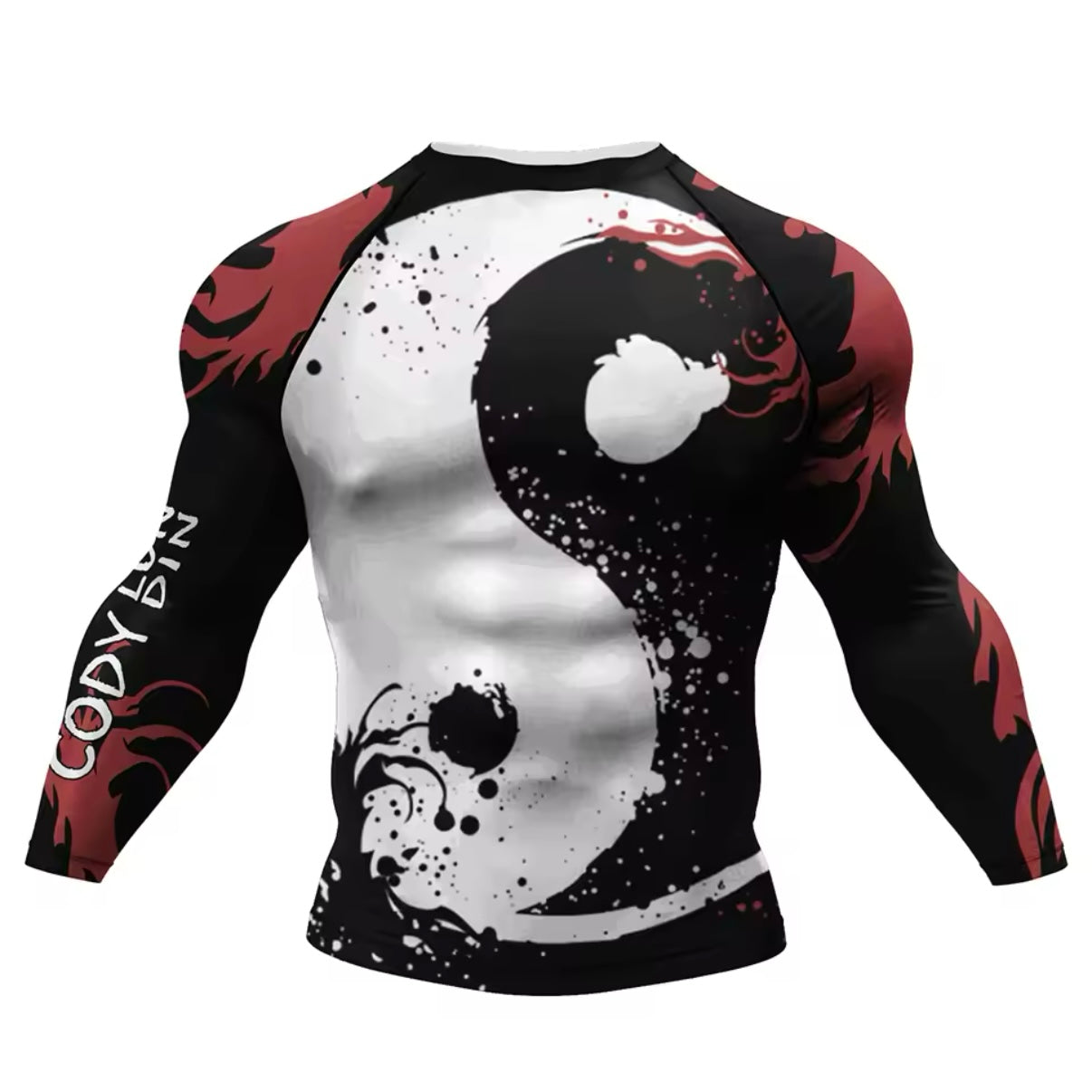 Yin Yang Premium BJJ No Gi / MMA Set. Rash Guard, Shorts & Spats