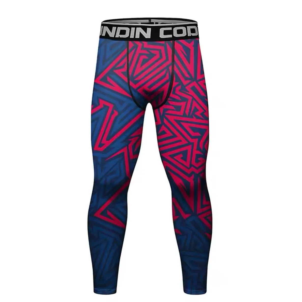 Abstract Geometric Premium Compression Spats for BJJ, MMA, Wrestling, CrossFit, Yoga, Running, Cycling, and More