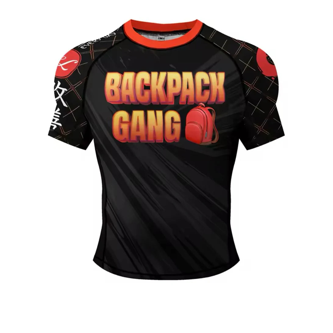 Backpack Gang Premium BJJ / MMA Rash Guard - LONG & SHORT SLEEVE VARIATIONS