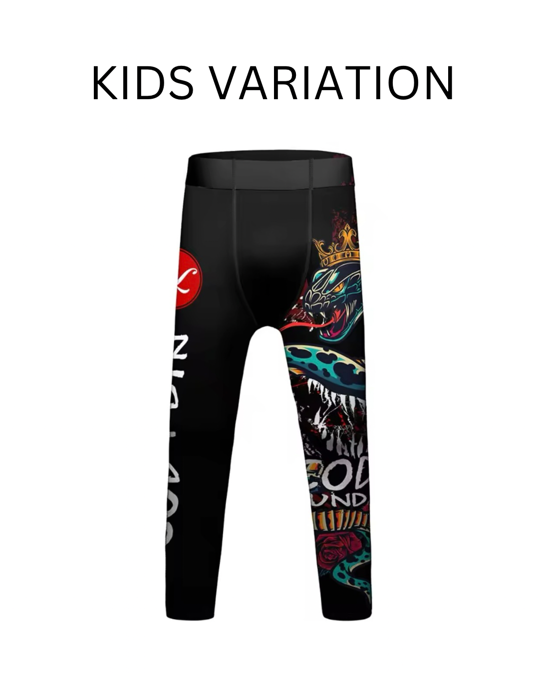 Snake King Premium BJJ No Gi / MMA Set. Rash Guard, Shorts & Spats