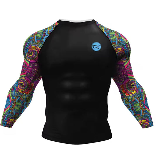 Psychedelic Premium BJJ / MMA Rash Guard - LONG & SHORT SLEEVE VARIATIONS