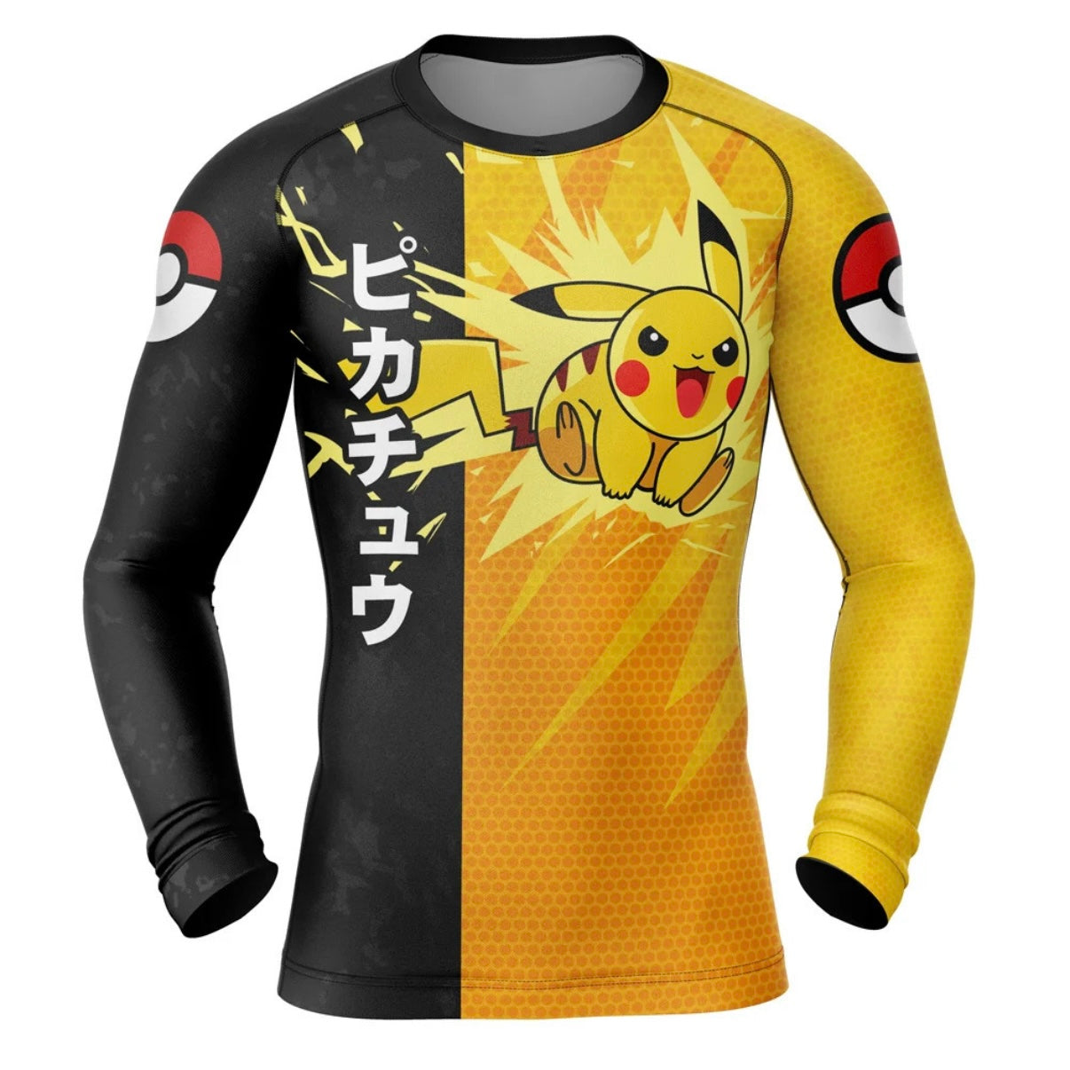 Pokemon Pikachu Thunder Premium Rash Guard - LONG OR SHORT SLEEVE