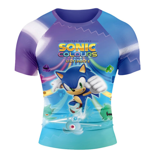 Sonic The Hedgehog Colours Premium Short Sleeve Rash Guard