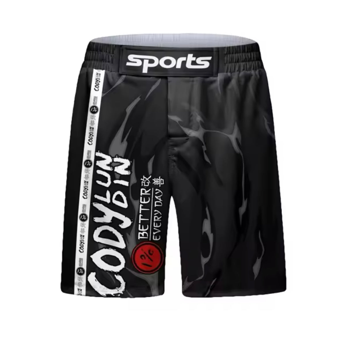 Always Injured Premium BJJ No Gi / MMA Set. Rash Guard, Shorts & Spats