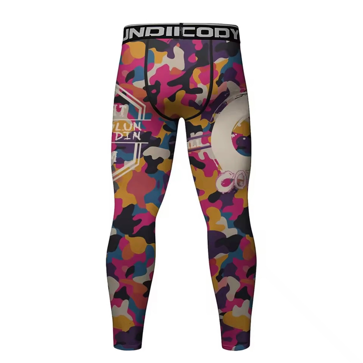Pink Splash Premium High Neck BJJ No Gi / MMA Set. Rash Guard, Shorts & Spats