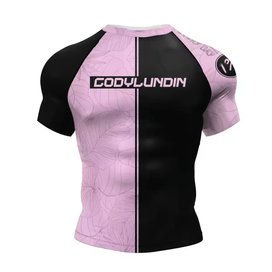 Black & Pink Premium BJJ / MMA Rash Guard - LONG & SHORT SLEEVE VARIATIONS
