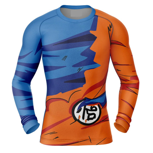 Dragon Ball Z Goku Torn Premium Rash Guard - LONG OR SHORT SLEEVE