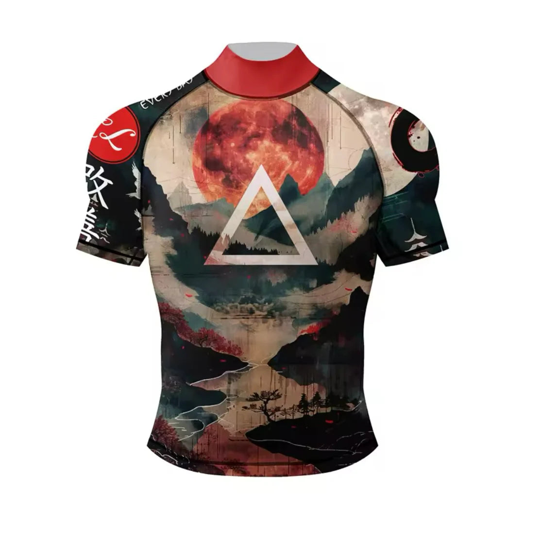Scenic Roller Premium BJJ / MMA High Neck Rash Guard - LONG & SHORT SLEEVE VARIATIONS
