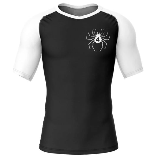 Hunter X Hunter Black Phantom Troupe Number Fourth Premium Short Sleeve Rash Guard