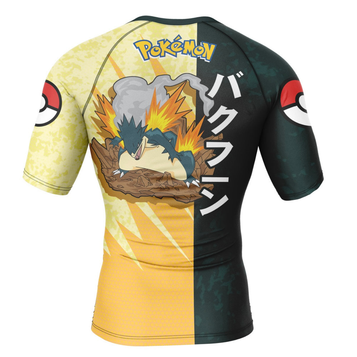 Pokemon Typhlosion Premium Short Sleeve Rash Guard