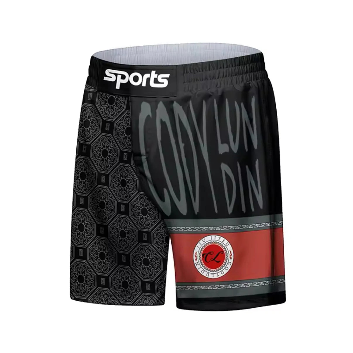 Black & Red Premium BJJ No Gi / MMA Grappling Shorts