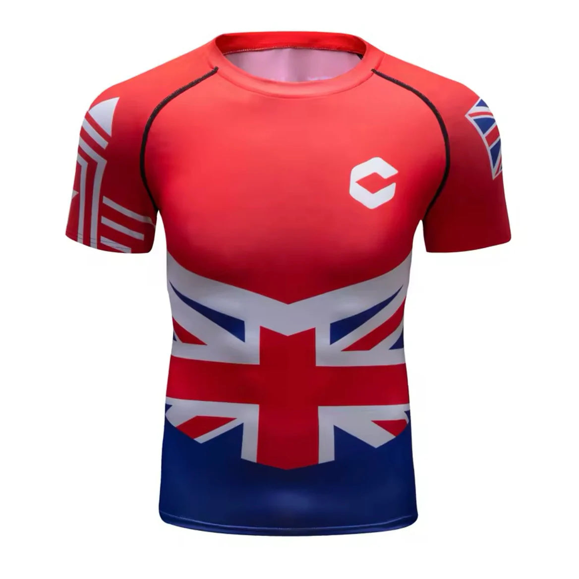 Britain / England UK Union Jack Premium BJJ / MMA Rash Guard - LONG & SHORT SLEEVE VARIATIONS