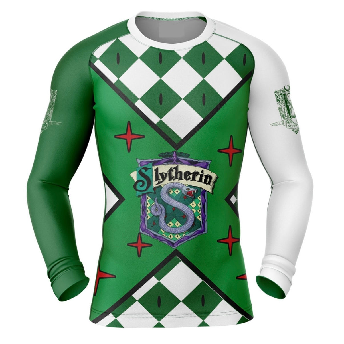 Hogwarts Slytherin Premium Rash Guard - LONG OR SHORT SLEEVE