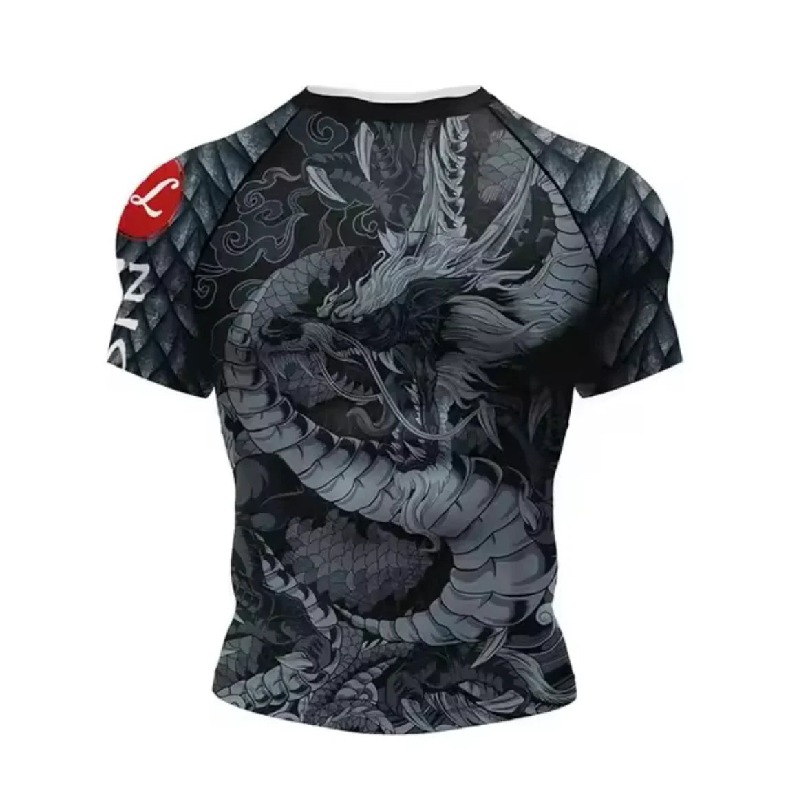 Black Dragon Premium BJJ / MMA Rash Guard - LONG & SHORT SLEEVE VARIATIONS