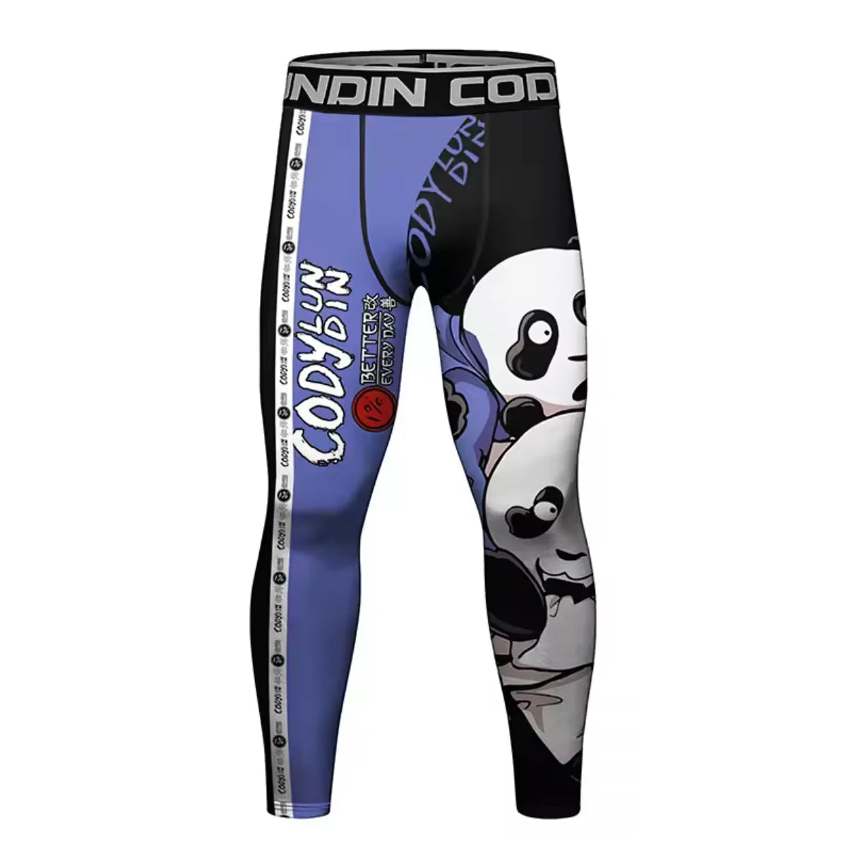 Judo Panda Premium Compression Spats for BJJ, MMA, Wrestling, CrossFit, Yoga, Running, Cycling, and More