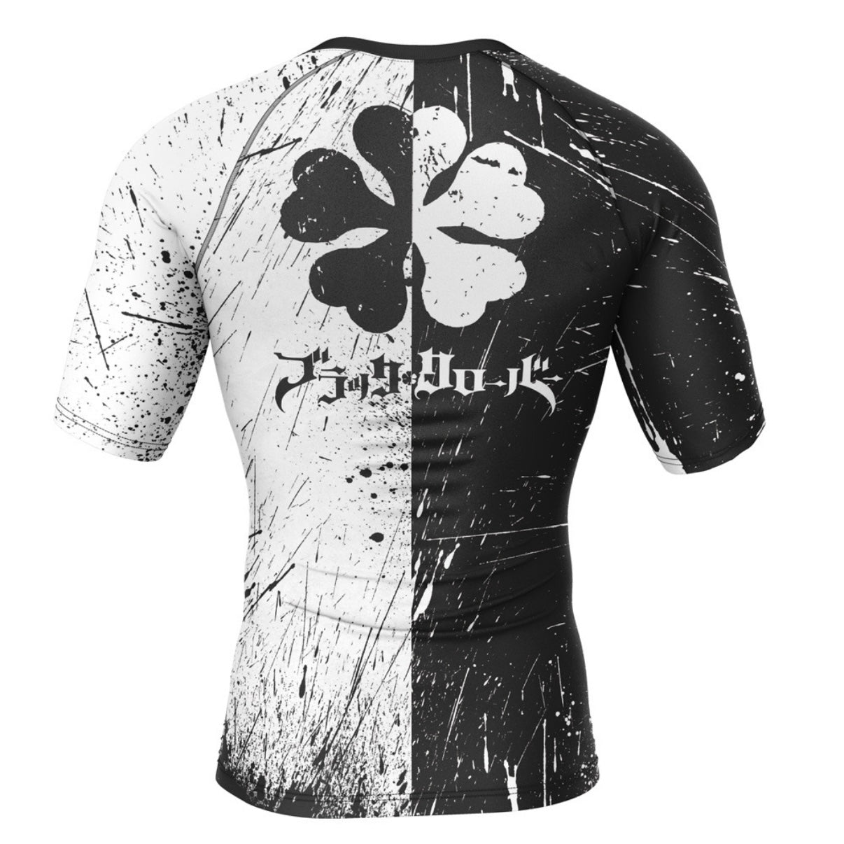 Black Clover Five Leaf Premium Short Sleeve Rash Guard