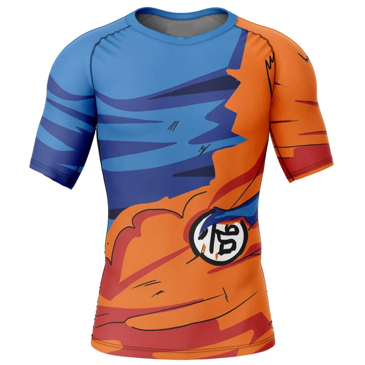 Dragon Ball Z Goku Torn Premium Rash Guard - LONG OR SHORT SLEEVE