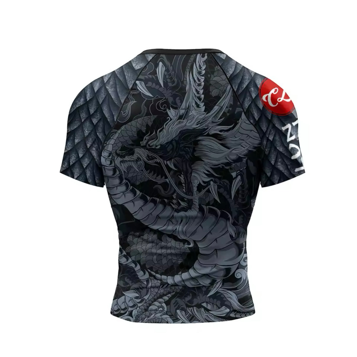 Black Dragon Premium BJJ / MMA Rash Guard - LONG & SHORT SLEEVE VARIATIONS