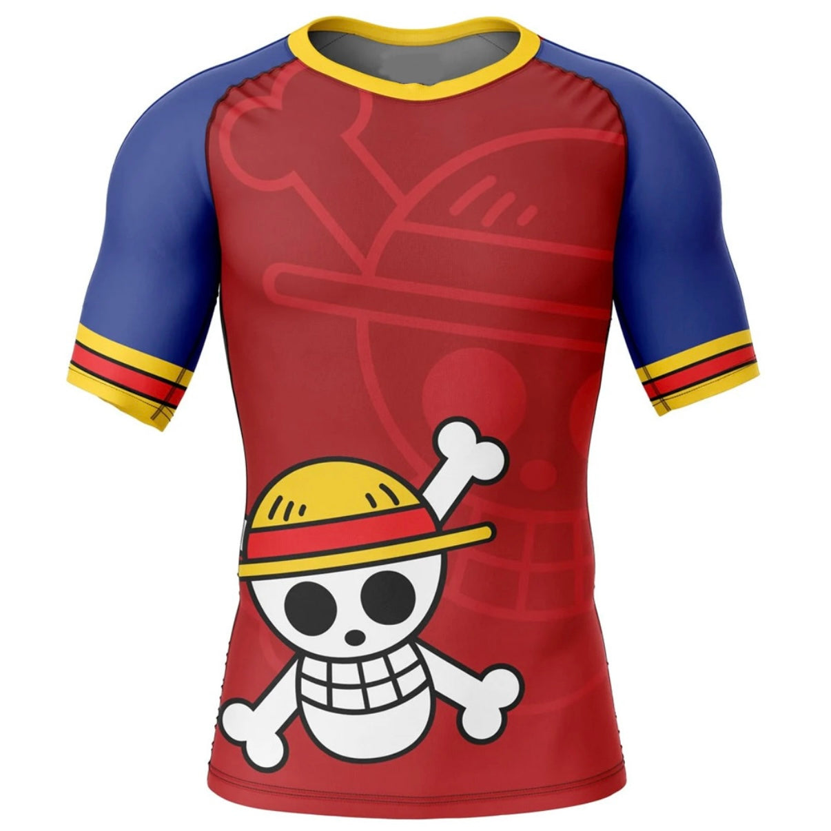 One Piece Monkey D Luffy Premium Rash Guard - LONG OR SHORT SLEEVE