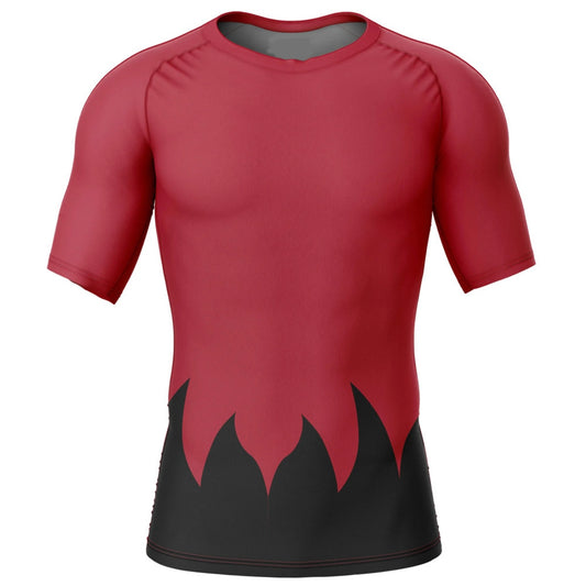 Naruto Sage Cloak Premium Short Sleeve Rash Guard