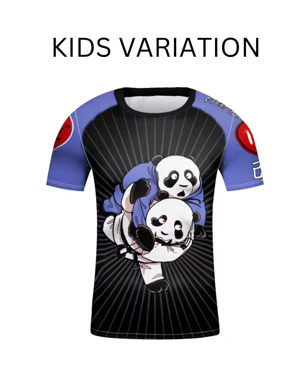 Judo Panda Premium BJJ / MMA Rash Guard - LONG & SHORT SLEEVE VARIATIONS