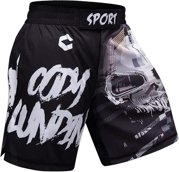 Skull Premium BJJ No Gi / MMA Set. Rash Guard, Shorts & Spats