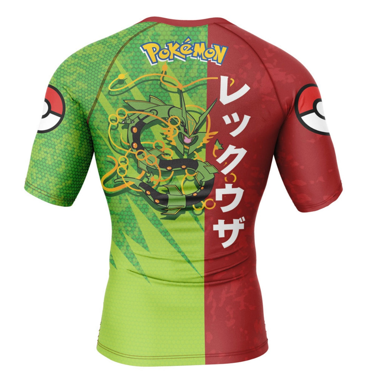 Pokemon Rayquaza Premium Short Sleeve Rash Guard