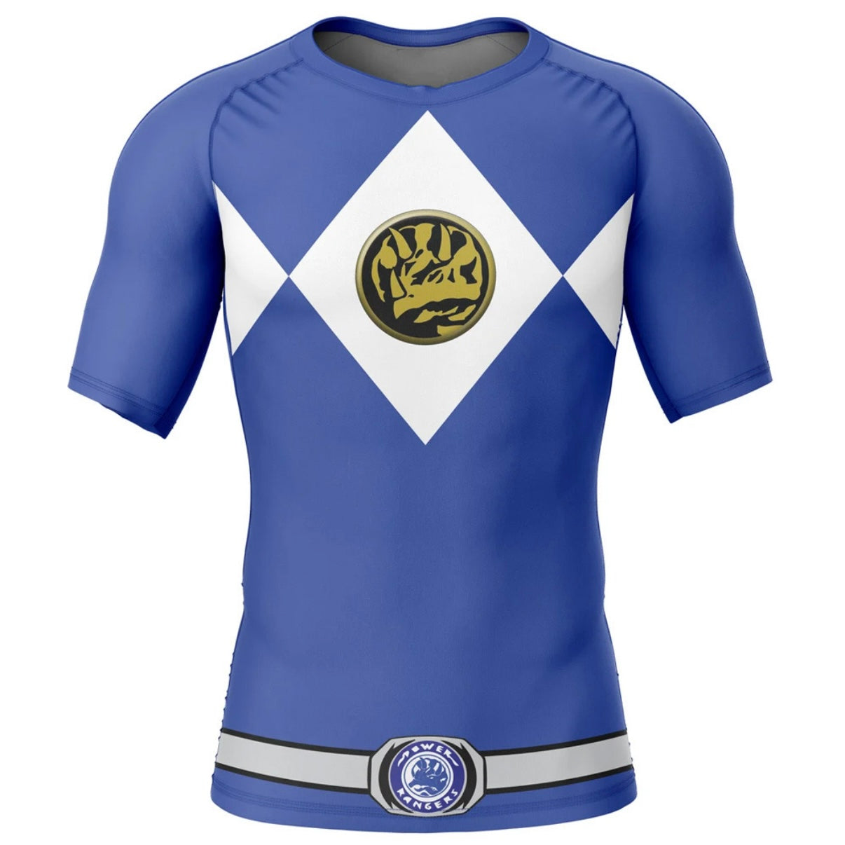Blue Power Ranger Premium Rash Guard - LONG OR SHORT SLEEVE