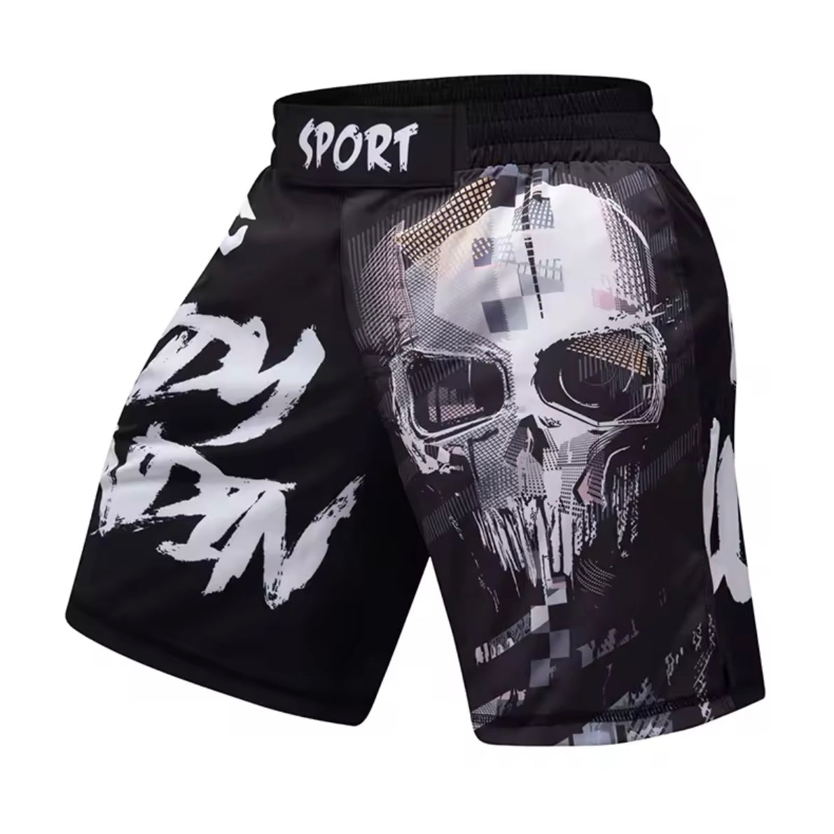 Skull Premium BJJ No Gi / MMA Set. Rash Guard, Shorts & Spats