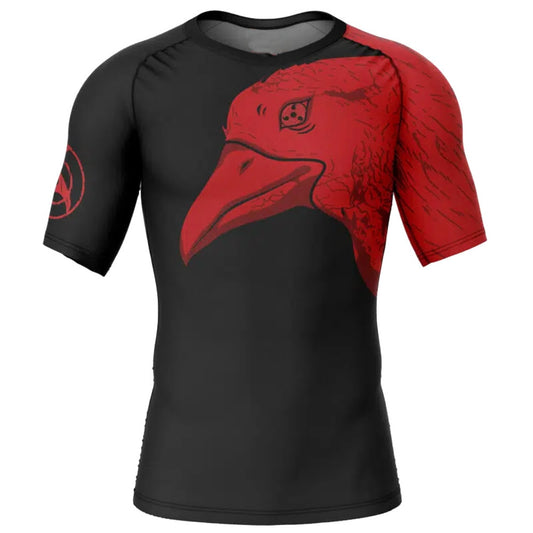 Naruto Itachi Uchiha Summoning Crow Premium Short Sleeve Rash Guard