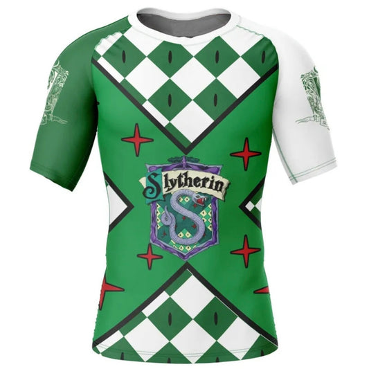 Hogwarts Slytherin Premium Rash Guard - LONG OR SHORT SLEEVE