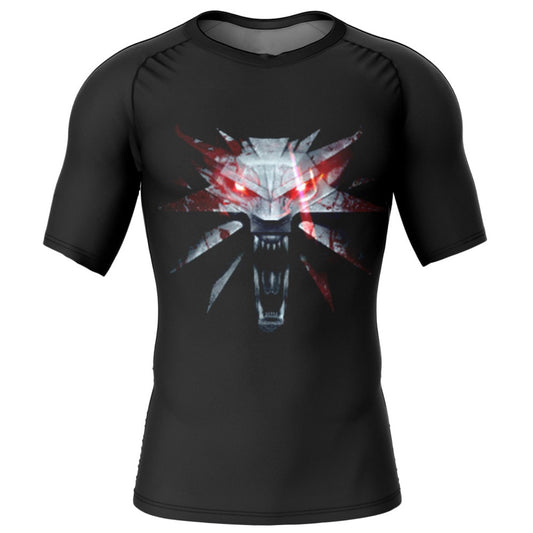 The Witcher Wolf Premium Short Sleeve Rash Guard